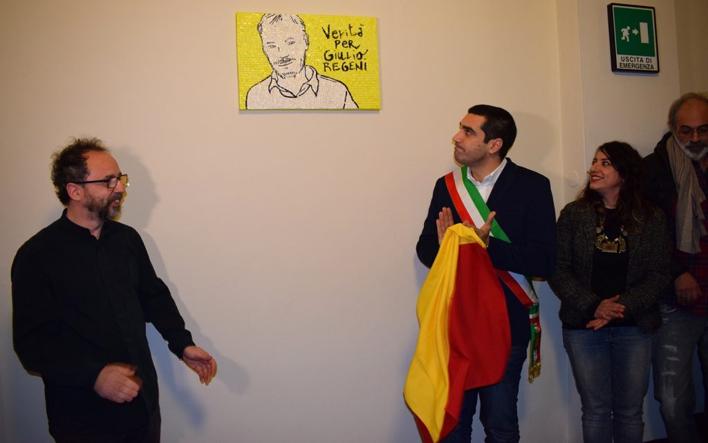 Inaugurato a Ravenna un mosaico dedicato a Giulio Regeni