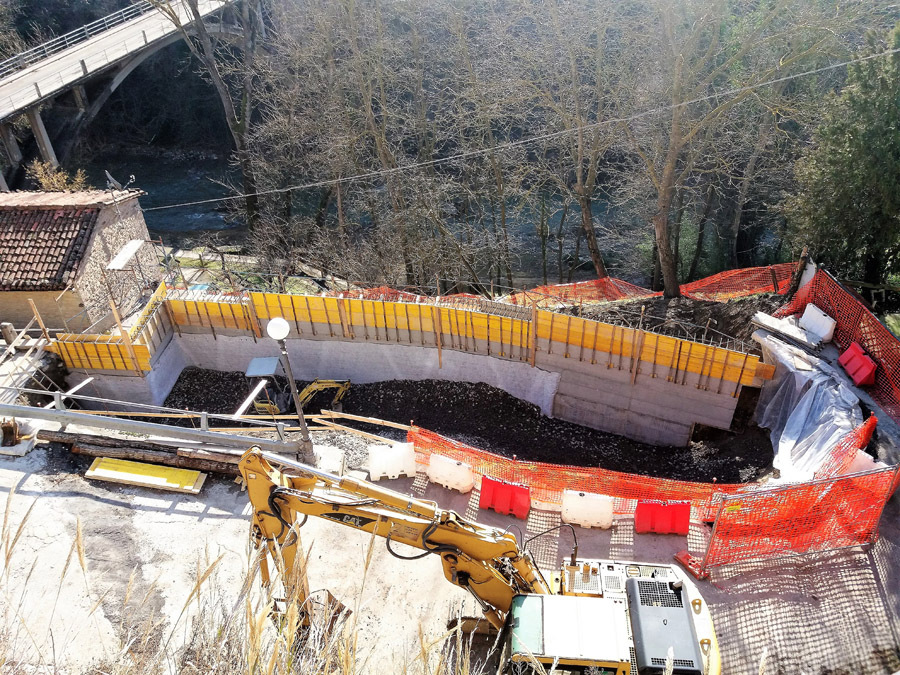 Casola Valsenio, stato dei lavori in via Soglia