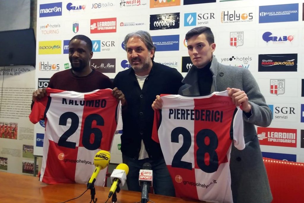Rimini Calcio, presentati Sedrick Kalombo e Gianmarco Pierfederici