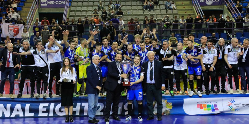 CALCIO A 5, FINAL EIGHT 2019: FAENZA INCORONA L’ACQUAESAPONE AL PALACATTANI, DAVANTI A OLTRE 4000 SPETTATORI