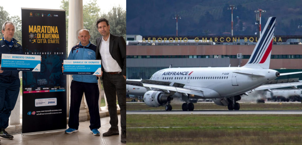 Air France, ancora al fianco della Maratona di Ravenna, premia la fedeltà di due runner