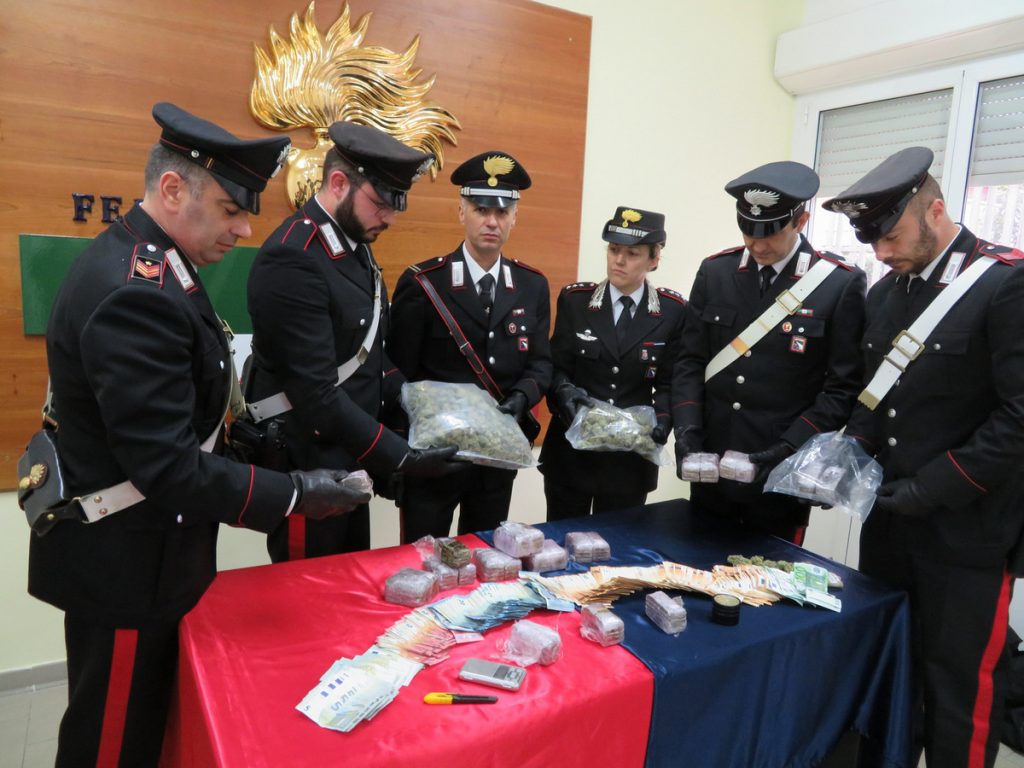 Castel Bolognese, sequesto di droga da parte dei carabinieri del Borgo Durbecco di Faenza