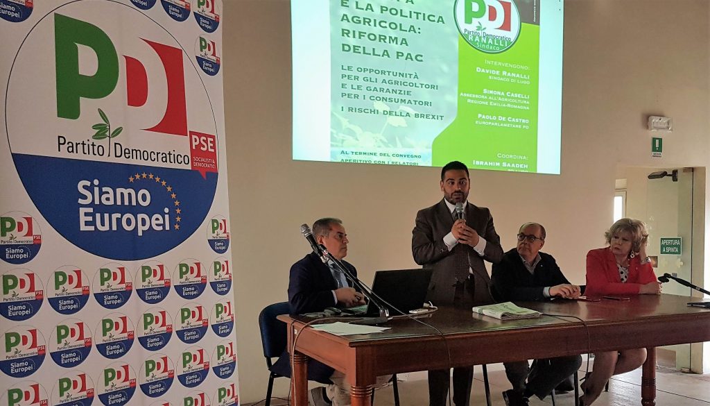 Paolo De Castro con Simona Caselli e Davide Ranalli intervengono su Europa e Politiche Agricole