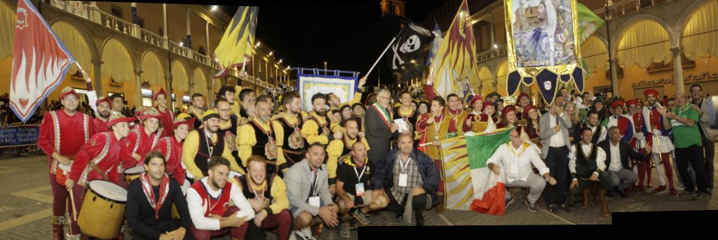 Tenzone Aurea 2019, Faenza si aggiudica la Combinata. Campione d’Italia nel Singolo con Nicolò Benedetti del Rione Giallo