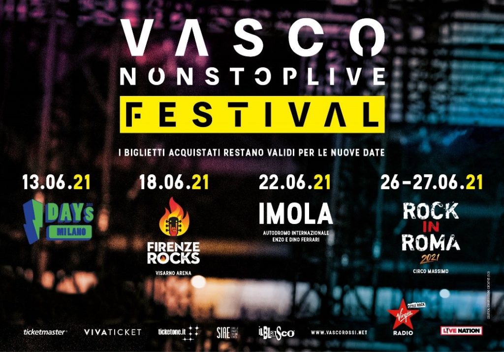 Vasco Rossi, ufficiale la nuova data del concerto a Imola