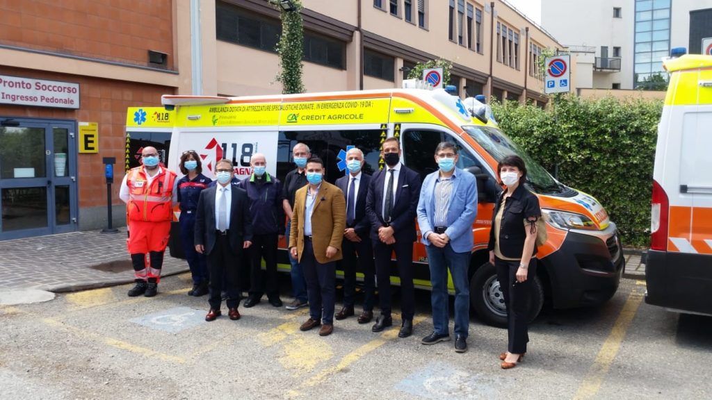 Donate all’ospedale di Lugo nuovi equipaggiamenti di tre mezzi del “118”