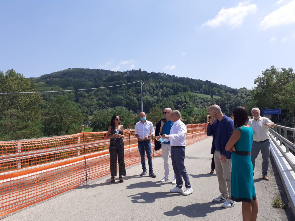 Gli assessori regionali Calvano e Priolo in Valconca