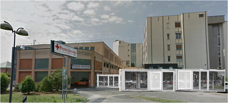 Nuove strutture provvisorie in arrivo all’esterno degli ospedali di Lugo e Ravenna
