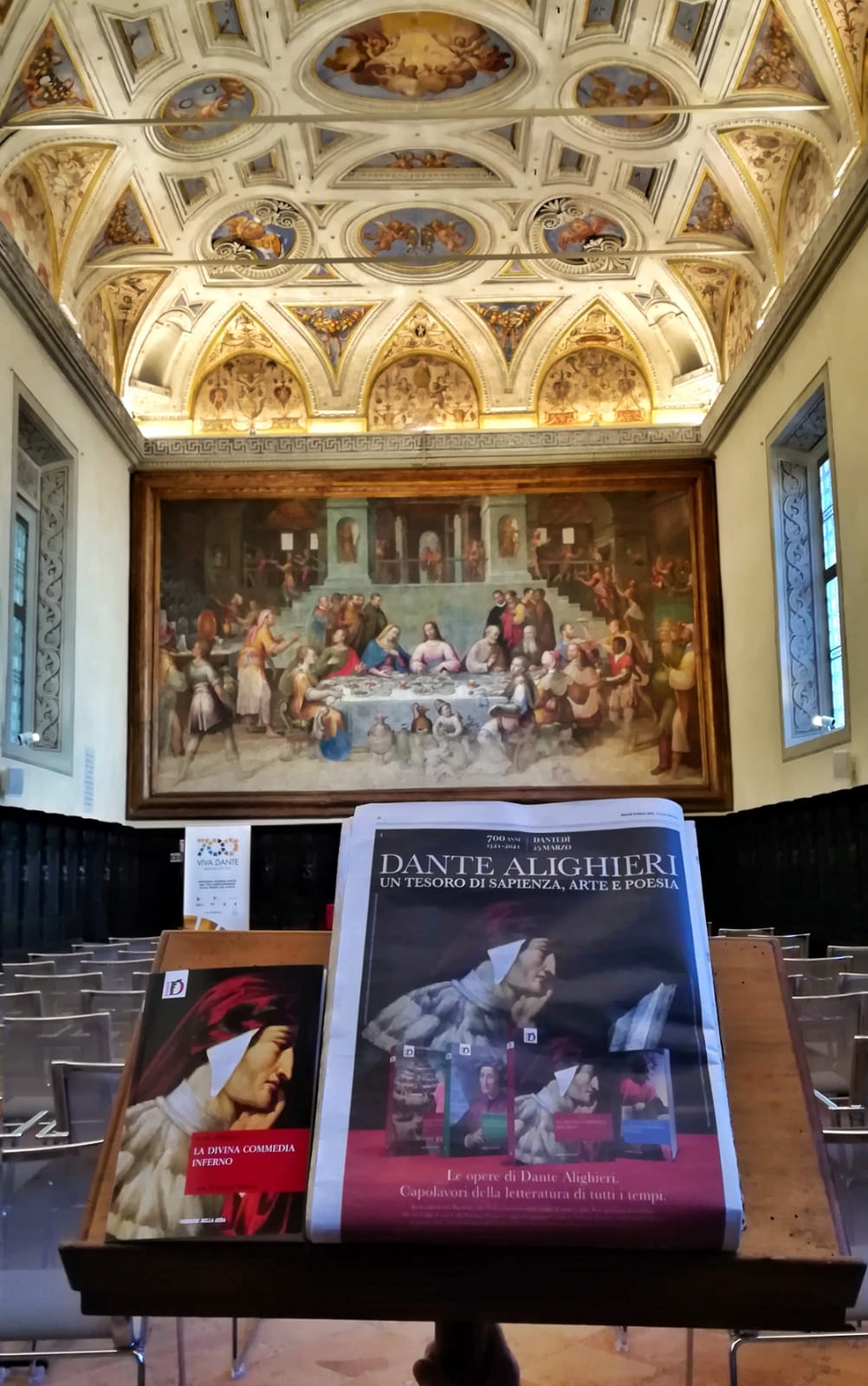 Il “Dante” di Runcaldier sulla copertina dell’Inferno in edicola martedì con il Corriere della Sera