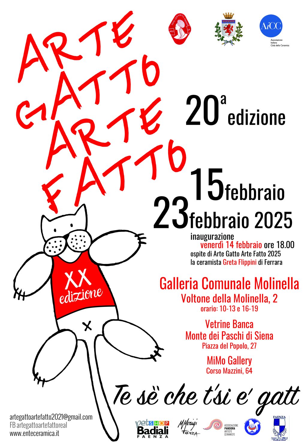 FAENZA: INAUGURAZIONE DELLA MOSTRA ARTE GATTO ARTE FATTO