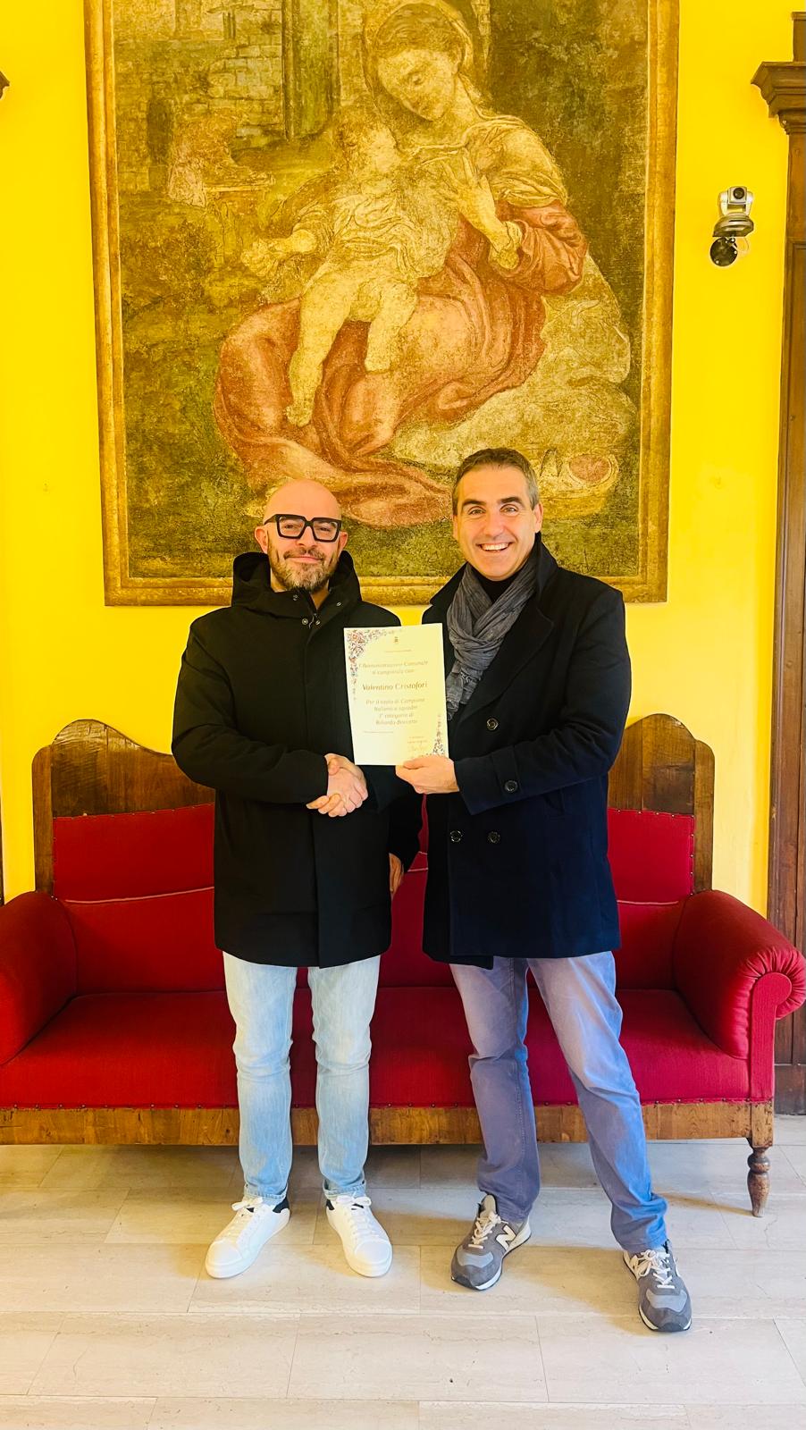 MASSA LOMBARDA: PREMIATO IL CAMPIONE DI BILIARDO VALENTINO CRISTOFORI