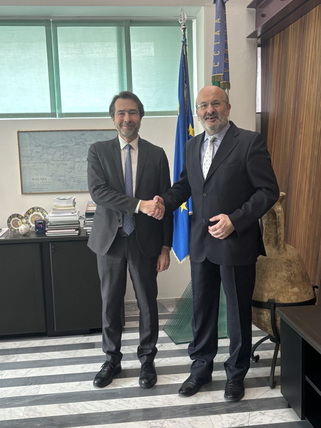 RAVENNA: IL PREFETTO RAFFAELE RICCIARDI HA INCONTRATO LA GIUNTA DELLA CAMERA DI COMMERCIO DI FERRARA